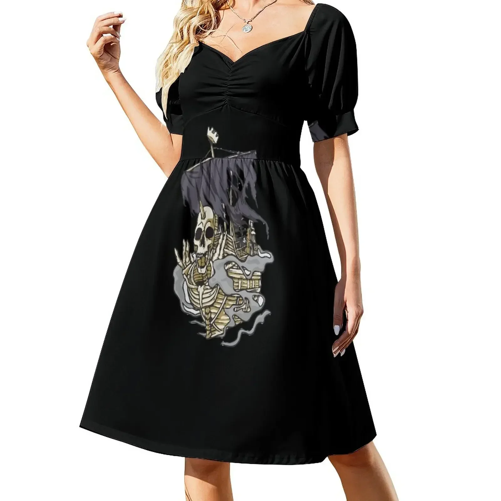 Pirate ship Short-Sleeved Dress beach outfits for women womans clothing dresses with long sleeves
Pirate ship Short-Sleeved Dress beach outfits for women womans clothing dresses with long sleeves