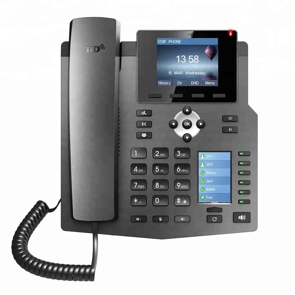 2026/X4 Used In Office Conference Sip Voip IP Phone With 320*240 Color Screen
2026/X4 Used In Office Conference Sip Voip IP Phone With 320*240 Color Screen