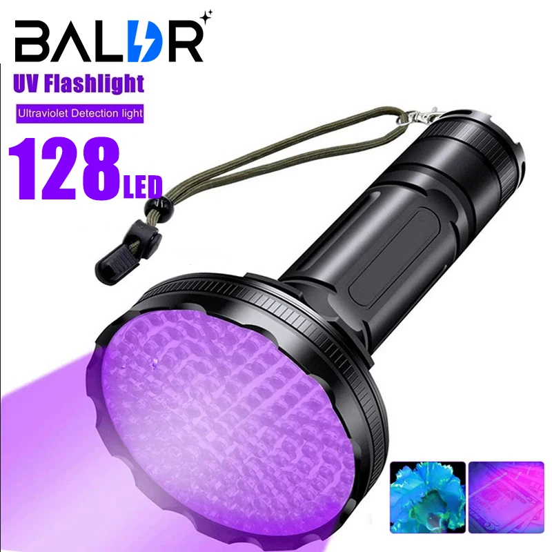 128UV LED Edc Light Purple Light Blacklights 395nm UltraViolet Portable Handheld Flashlight LED Torch Detector for Pet Urine
128UV LED Edc Light Purple Light Blacklights 395nm UltraViolet Portable Handheld Flashlight LED Torch Detector for Pet Urine