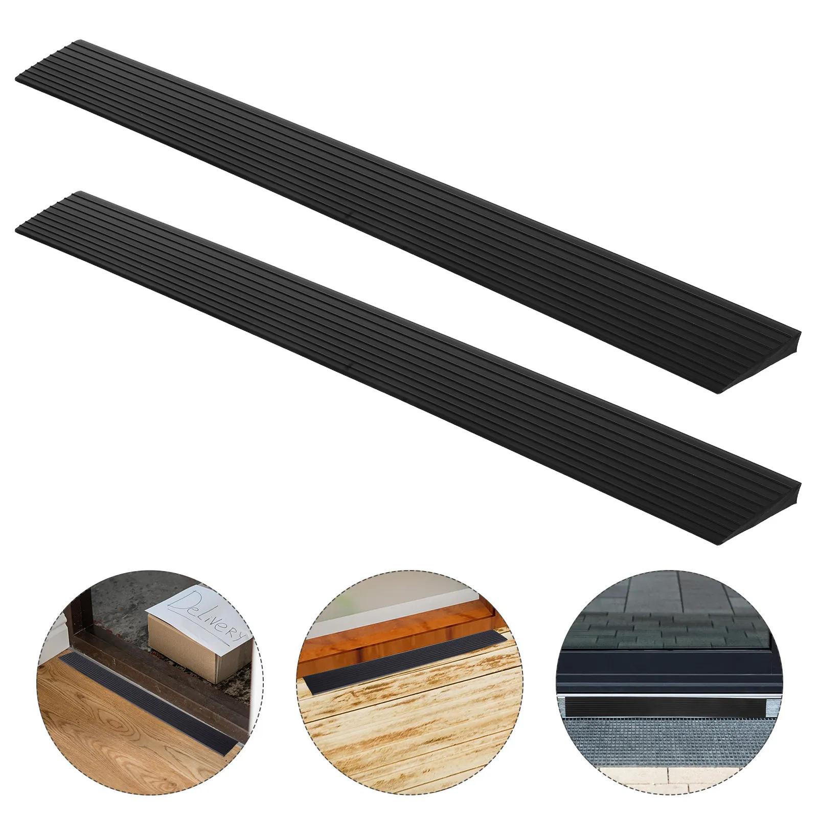 2pcs Self-Adhesive Sweeping Robot Ramp Pad Black For Doorway Driveway Floor Transition Threshold Climbing Improvement
2pcs Self-Adhesive Sweeping Robot Ramp Pad Black For Doorway Driveway Floor Transition Threshold Climbing Improvement