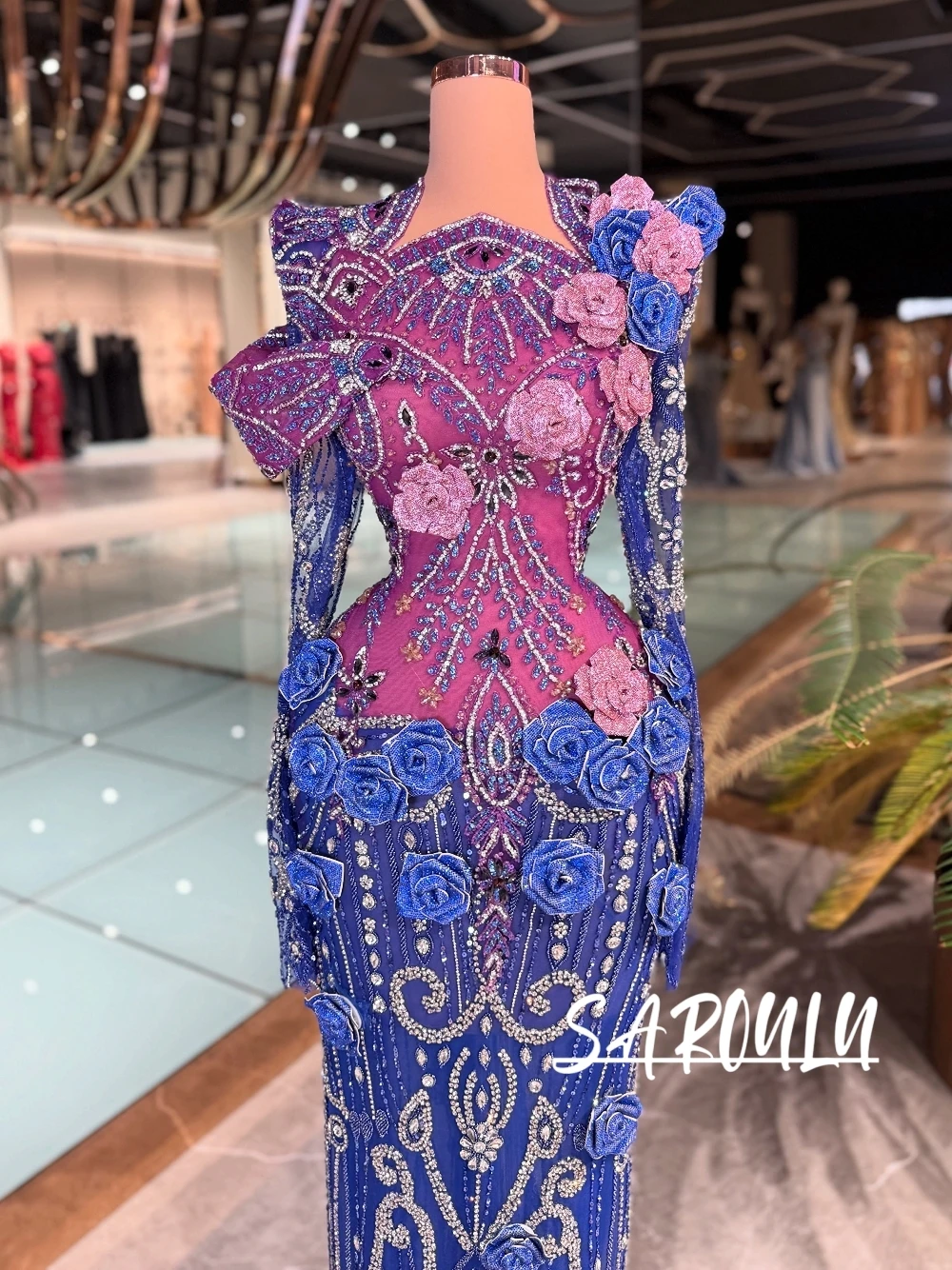 Luxury Couture Ombre Evening Dress 3D Floral Heavy Crystal Beaded Long Sleeve Pageant Gala Gown Customized Stunning Prom Wear
Luxury Couture Ombre Evening Dress 3D Floral Heavy Crystal Beaded Long Sleeve Pageant Gala Gown Customized Stunning Prom Wear