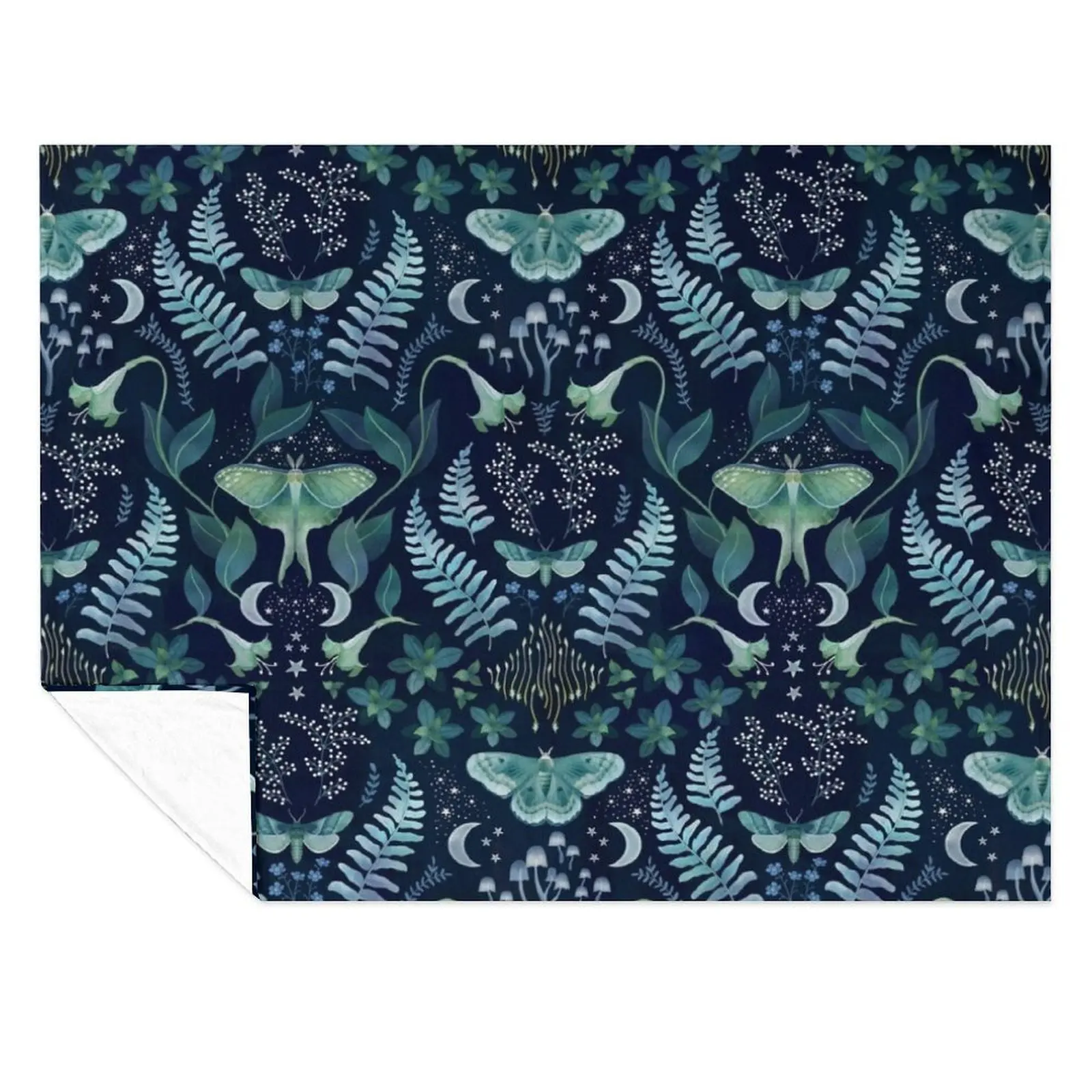 Leafy evening moth garden damask on deepest blue Throw Blanket Luxury Designer Nap blankets and throws Decorative Beds Blankets
Leafy evening moth garden damask on deepest blue Throw Blanket Luxury Designer Nap blankets and throws Decorative Beds Blankets