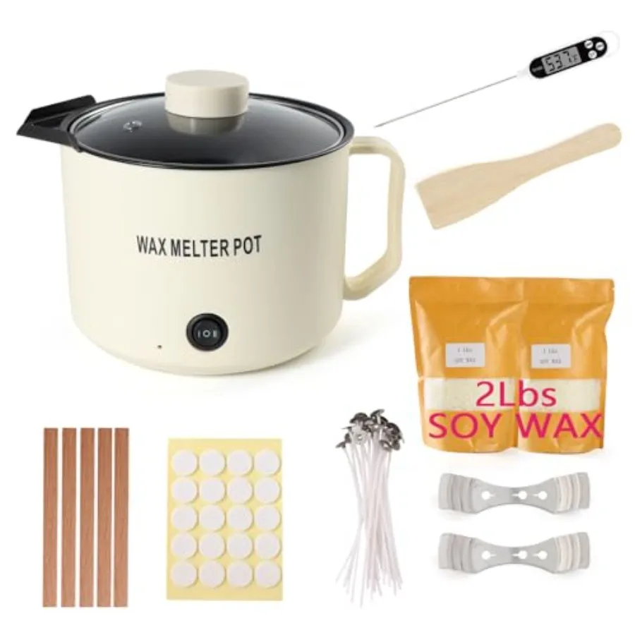 Набор для изготовления свечей для взрослых, плавильный воск с носиком, соевый воск, 1,8 л, антипригарный плавильный котел, термометр, инструменты в комплекте Beginne
Набор для изготовления свечей для взрослых, плавильный воск с носиком, соевый воск, 1,8 л, антипригарный плавильный котел, термометр, инструменты в комплекте Beginne