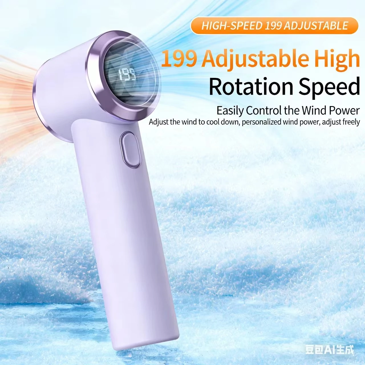 T-236 USB Rechargeable Mini Fan, 199 Speeds, LED Display, 12H Battery, Portable Handheld & Desktop Fan for Travel, Camping
T-236 USB Rechargeable Mini Fan, 199 Speeds, LED Display, 12H Battery, Portable Handheld & Desktop Fan for Travel, Camping