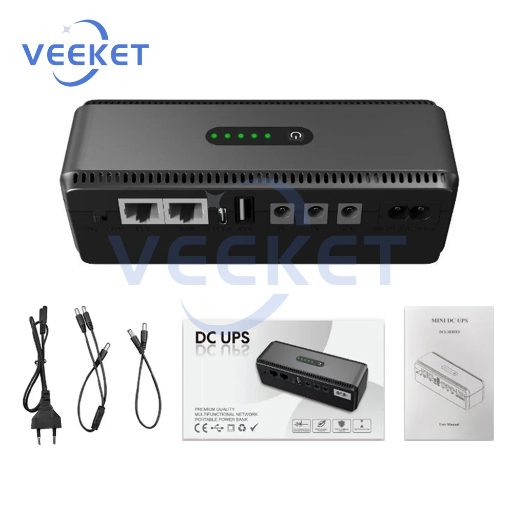 UPS Router Optical Cat Backup Power Supply DC Power Adapter Uninterruptible Power Supply 8800/10400mAh 5/9/12V Built-in Adapter
UPS Router Optical Cat Backup Power Supply DC Power Adapter Uninterruptible Power Supply 8800/10400mAh 5/9/12V Built-in Adapter