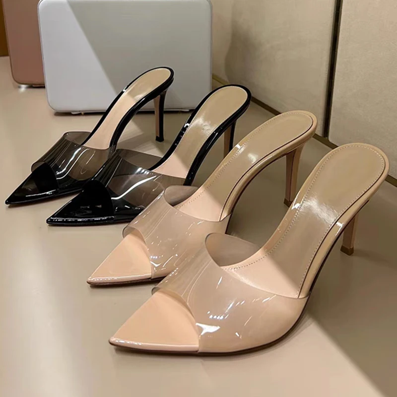 Sexy High Heels Women Slippers Designer Heeled Sandals Woman Shoes Summer 2025 Brand Home Slides Elegant Flip Flops Sandalias
Sexy High Heels Women Slippers Designer Heeled Sandals Woman Shoes Summer 2025 Brand Home Slides Elegant Flip Flops Sandalias