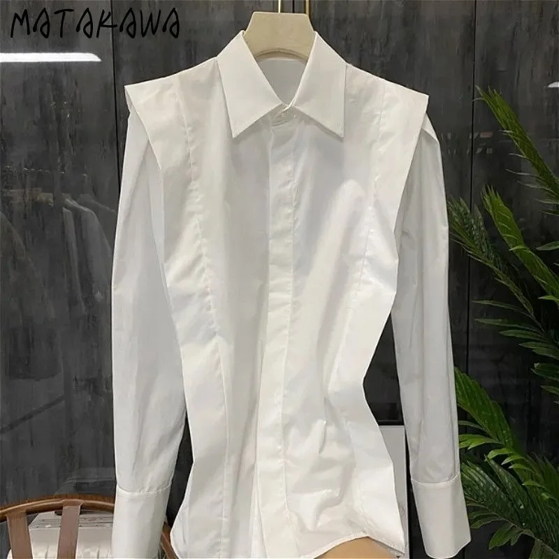 Matakawa White Shirts&blouses Women Tops Solid Korean Fashion Vintage Elegant Blusas Mujer Spring Autumn Chic Camisas
Matakawa White Shirts&blouses Women Tops Solid Korean Fashion Vintage Elegant Blusas Mujer Spring Autumn Chic Camisas