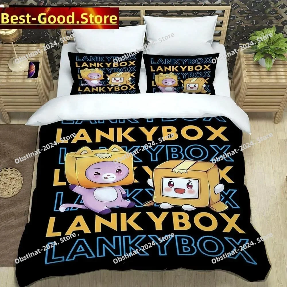 3D Lankybox Foxy Boxy Bedding Set Printed single Comforter Quilt Bed Cover Duvet Cover Pillow Case 3 Pieces Sets Kids Adult Size
3D Lankybox Foxy Boxy Bedding Set Printed single Comforter Quilt Bed Cover Duvet Cover Pillow Case 3 Pieces Sets Kids Adult Size