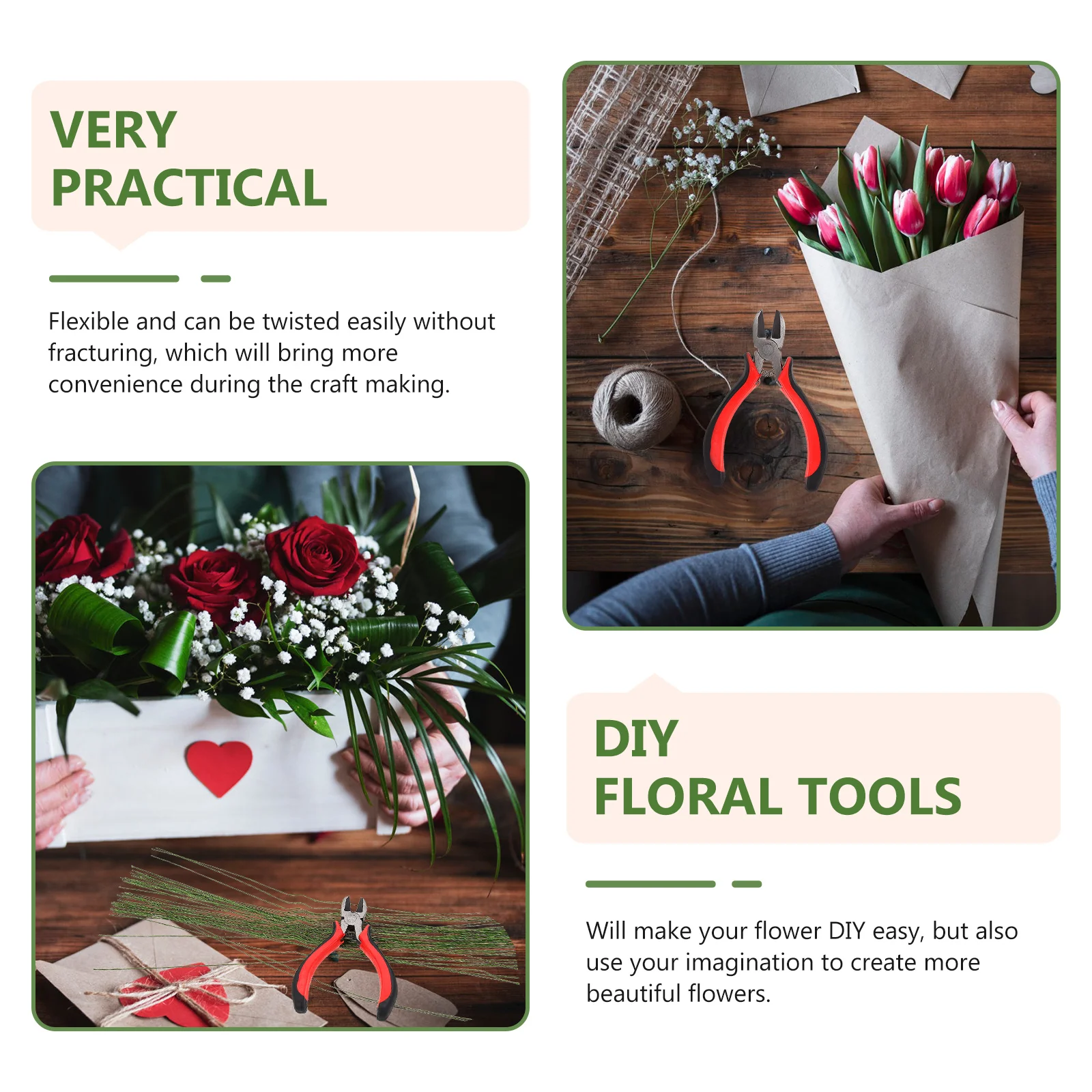 1 Set Thick Floral Stem Florist Floral Arrangement Tools Wire Stems For Diy Artificial Flower Head Accessory Leaf Green Tape
1 Set Thick Floral Stem Florist Floral Arrangement Tools Wire Stems For Diy Artificial Flower Head Accessory Leaf Green Tape