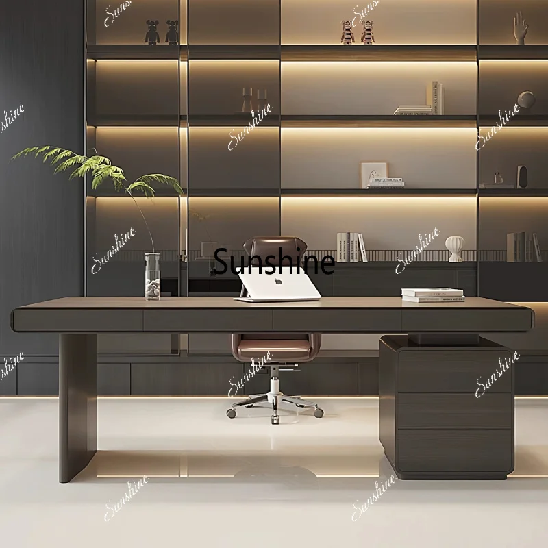 Italian minimalist desk living room, boss office, light luxury, writing desk solid wood
Italian minimalist desk living room, boss office, light luxury, writing desk solid wood