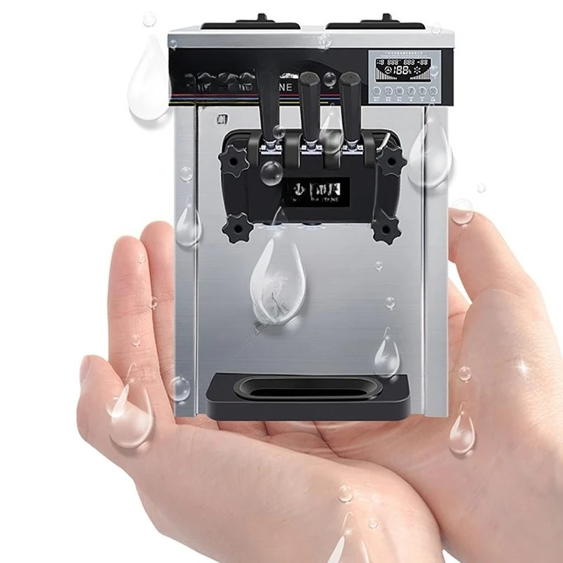 Commercial Soft Serve Ice Cream Machine vertical Three Flavors 23L/H Auto Cleaning Dessert Shops Cafes Desktop Sundae Maker
Commercial Soft Serve Ice Cream Machine vertical Three Flavors 23L/H Auto Cleaning Dessert Shops Cafes Desktop Sundae Maker