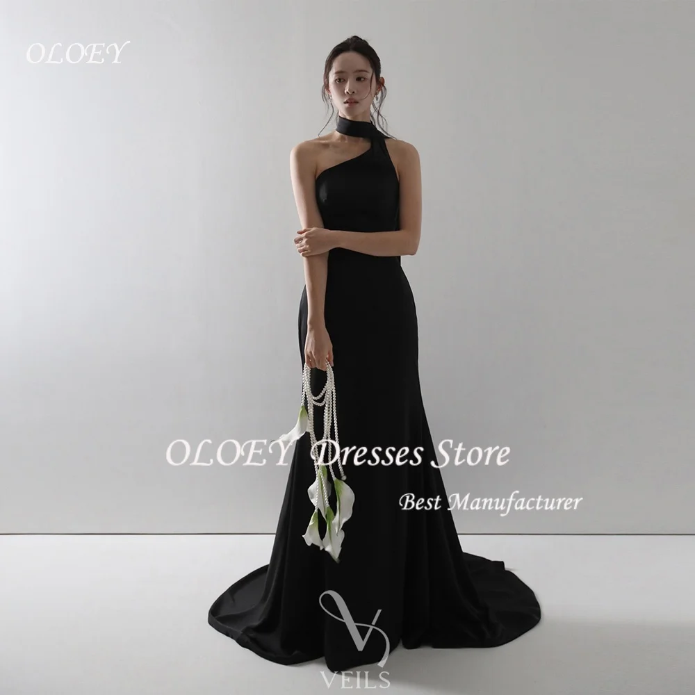 OLOEY Classic Black Mermaid Dress Small Train New Halter-neck Elegant Wedding Dresses Sexy Backless Evening Dress Customized
OLOEY Classic Black Mermaid Dress Small Train New Halter-neck Elegant Wedding Dresses Sexy Backless Evening Dress Customized