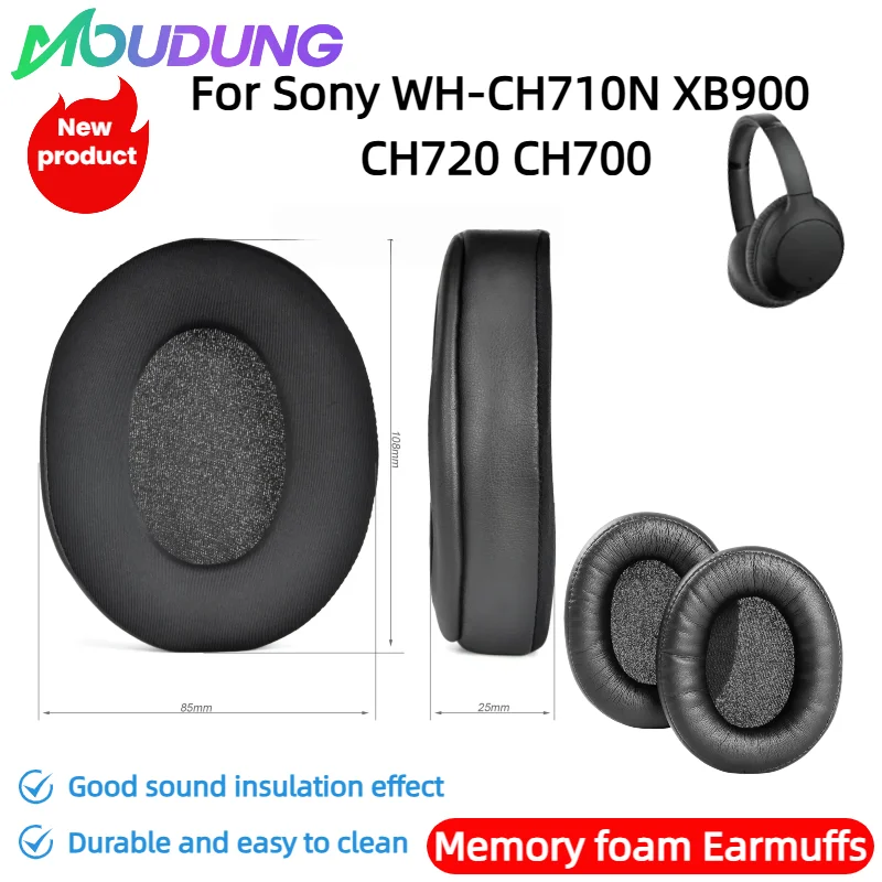 MOUDUNG For Sony WH-CH710N XB900 CH720 CH700 Headphones Replace Cooling Gel Ear Pads Cover Cover Memory Foam Ear Cushions
MOUDUNG For Sony WH-CH710N XB900 CH720 CH700 Headphones Replace Cooling Gel Ear Pads Cover Cover Memory Foam Ear Cushions
