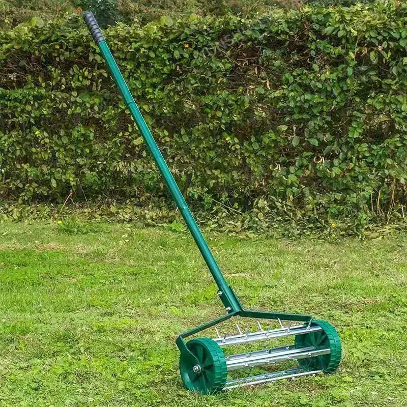 Hand Push Lawn Aerator Roller With Metal Spikes Grass Soil Punching Ventilation Garden Care Tool
Hand Push Lawn Aerator Roller With Metal Spikes Grass Soil Punching Ventilation Garden Care Tool