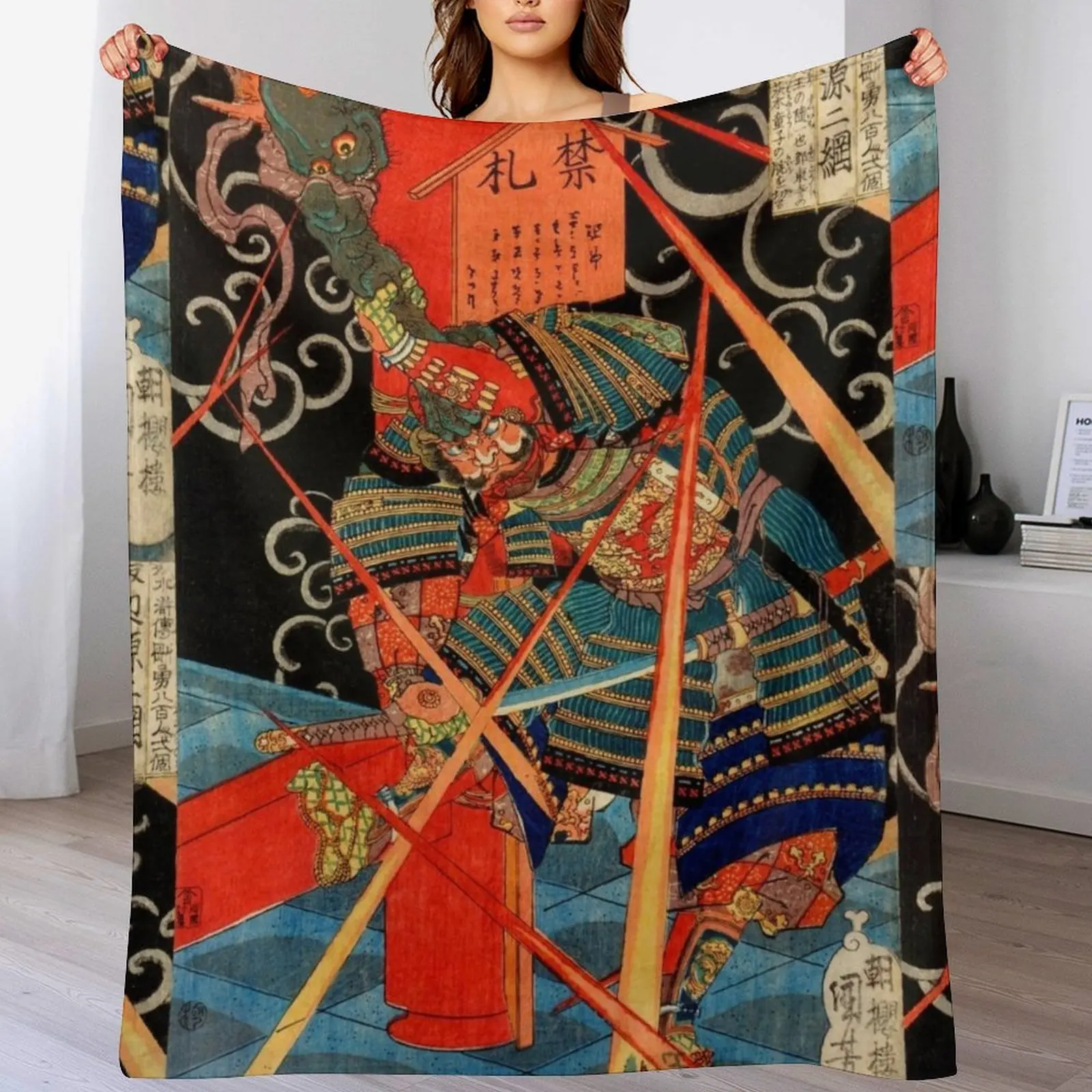 Utagawa Kuniyoshi: Japanese Samurai fighting monster Throw Blanket Luxury Brand warm for winter Blankets For Sofas Cute Blankets
Utagawa Kuniyoshi: Japanese Samurai fighting monster Throw Blanket Luxury Brand warm for winter Blankets For Sofas Cute Blankets