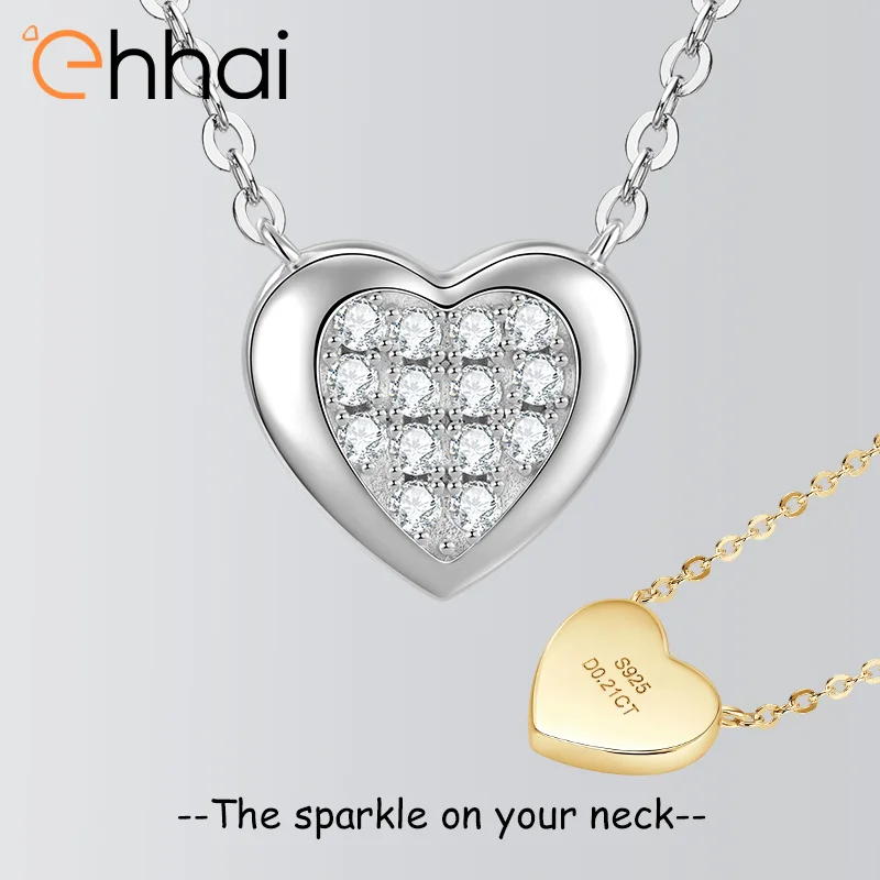 Ehhai Full Moissanite Heart Pendant Necklace for Women 925 Sterling Silver Chains Wedding Fine Jewelry Gift with GRA Certificate
Ehhai Full Moissanite Heart Pendant Necklace for Women 925 Sterling Silver Chains Wedding Fine Jewelry Gift with GRA Certificate