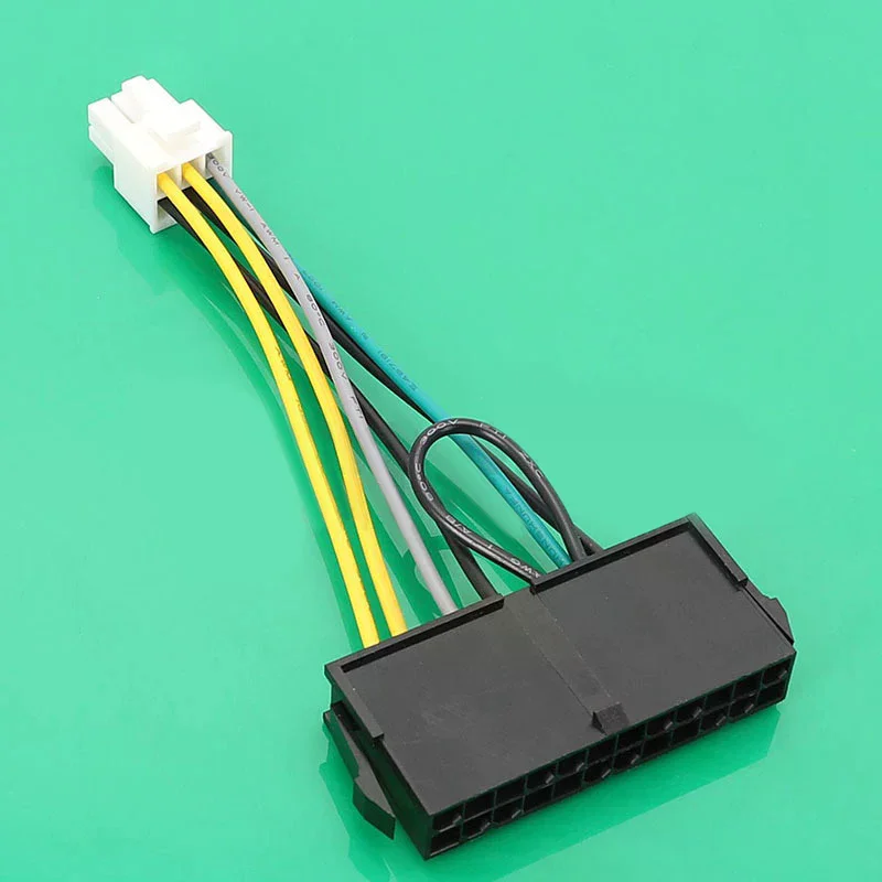 Кабель-переходник 24-контактный (гнездо) на 6-контактный (штекер) для материнских плат 6-контактных 3060 7050 (24Pin 6P)
Кабель-переходник 24-контактный (гнездо) на 6-контактный (штекер) для материнских плат 6-контактных 3060 7050 (24Pin 6P)