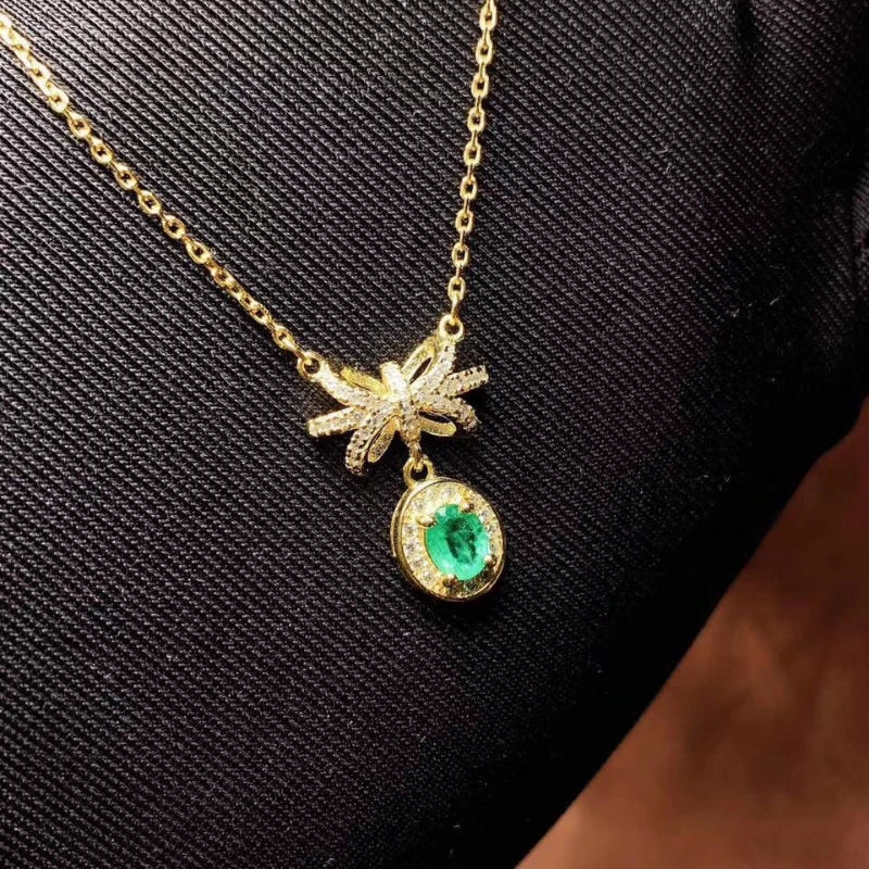 Natural Emerald Pendant Necklace 925 Silver High Jewelry Natural Gemstone Certified Women's Birthday Gift
Natural Emerald Pendant Necklace 925 Silver High Jewelry Natural Gemstone Certified Women's Birthday Gift