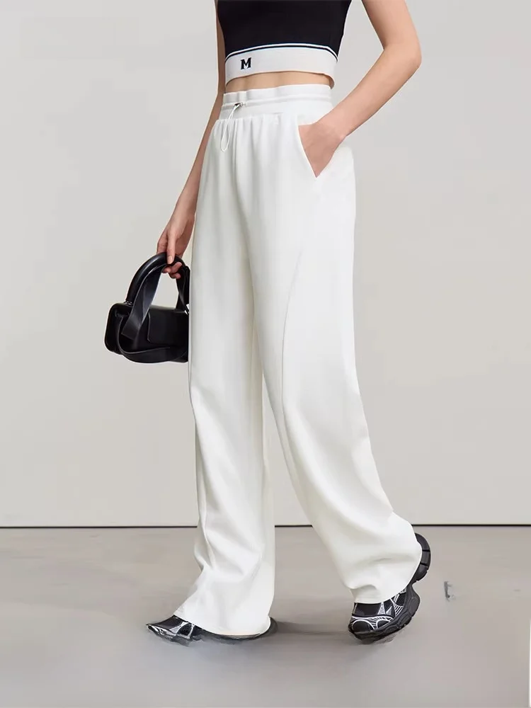 Adjustable Bule Elastic Waist Cotton Feel Air Layer Wide Leg Casual Pants Long Trousers Women's Spring New Sle i
Adjustable Bule Elastic Waist Cotton Feel Air Layer Wide Leg Casual Pants Long Trousers Women's Spring New Sle i