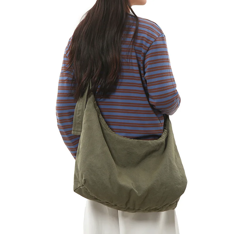 Korean Version Canvas Women's Bag Large Capacity Single Shoulder Crossbody Bags College Students Casual Tote Bag Female Handbag
Korean Version Canvas Women's Bag Large Capacity Single Shoulder Crossbody Bags College Students Casual Tote Bag Female Handbag