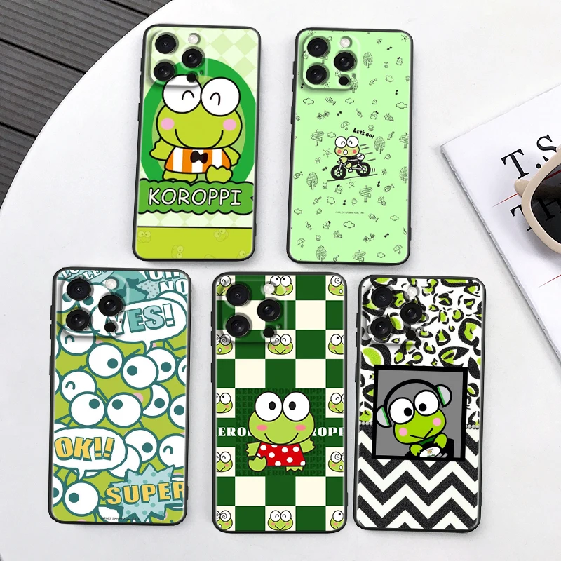 Cute Sanrio Kero Kero Keroppi For Apple iPhone 16 15 14 13 12 11 XS XR X Pro Max Plus Mini Black Funda Phone Case
Cute Sanrio Kero Kero Keroppi For Apple iPhone 16 15 14 13 12 11 XS XR X Pro Max Plus Mini Black Funda Phone Case