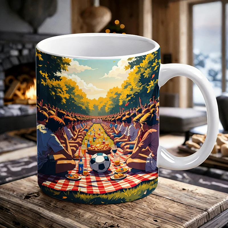 Soccer Celebration Picnic Print Mug Coffee Cup Ceramic Cup with a bottle opener function of 2026 Major Football Event
Soccer Celebration Picnic Print Mug Coffee Cup Ceramic Cup with a bottle opener function of 2026 Major Football Event