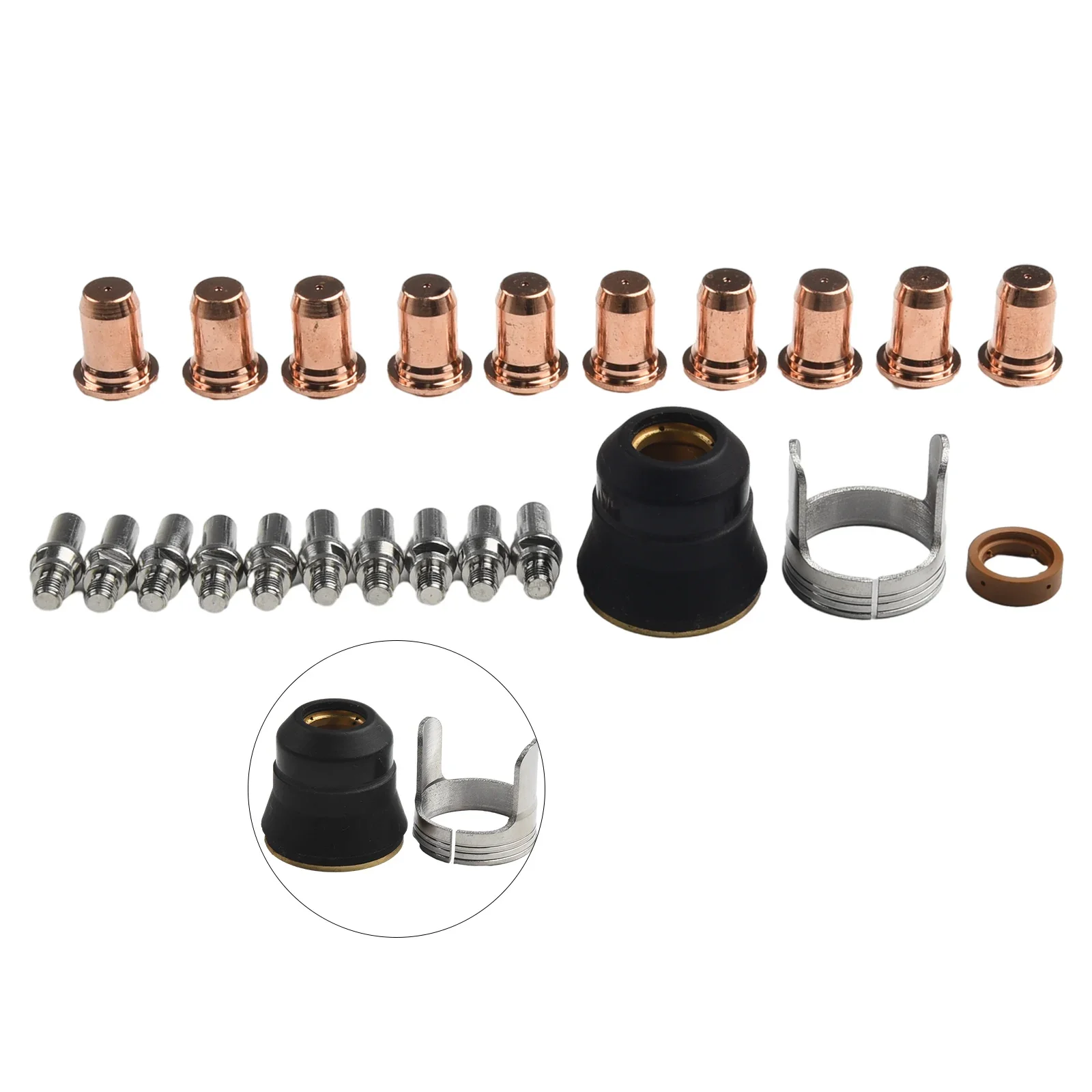 PT60 IPT60 IPT40 PT40 Plasma Cutting Torch Tip Set Premium Materials Excellent Performance Suitable for IPTM 60
PT60 IPT60 IPT40 PT40 Plasma Cutting Torch Tip Set Premium Materials Excellent Performance Suitable for IPTM 60