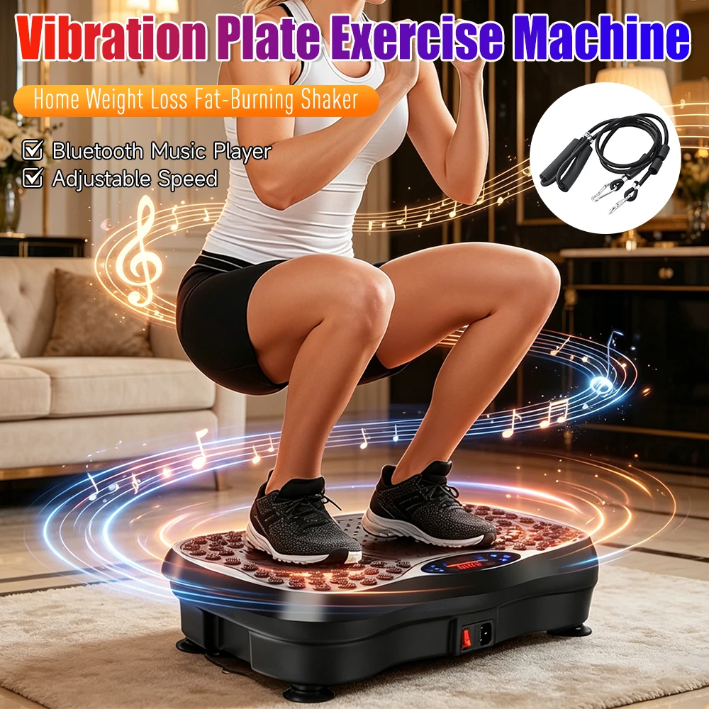 Home Vibration Plate Exercise Machine Bluetooth Music Rhythm Full Body Shaker Adjustable Speed Weight Loss Fat-Burning Machines
Home Vibration Plate Exercise Machine Bluetooth Music Rhythm Full Body Shaker Adjustable Speed Weight Loss Fat-Burning Machines