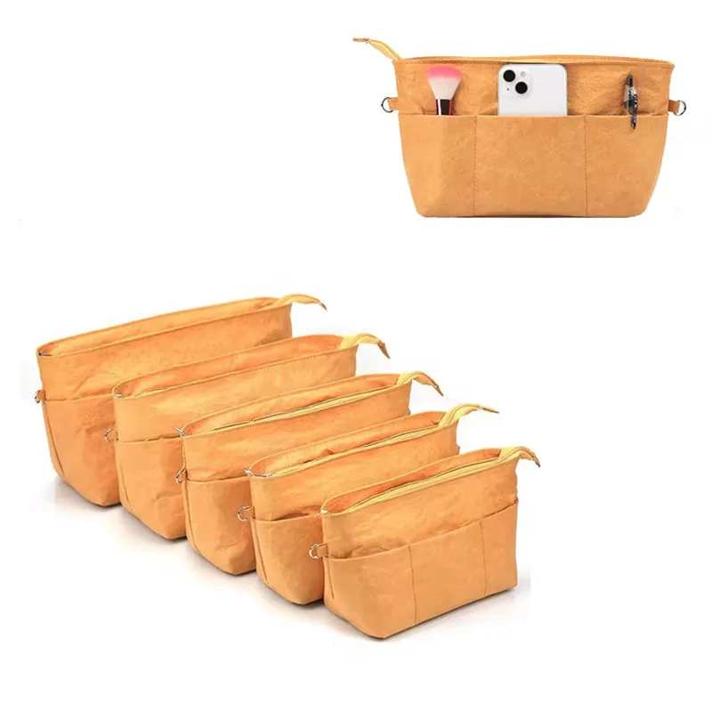 Bag Organizer For Women Purse Insert Dupont Paper Storage Bag Solid color Portable Zipper Cosmetic Bags Storage Tote
Bag Organizer For Women Purse Insert Dupont Paper Storage Bag Solid color Portable Zipper Cosmetic Bags Storage Tote