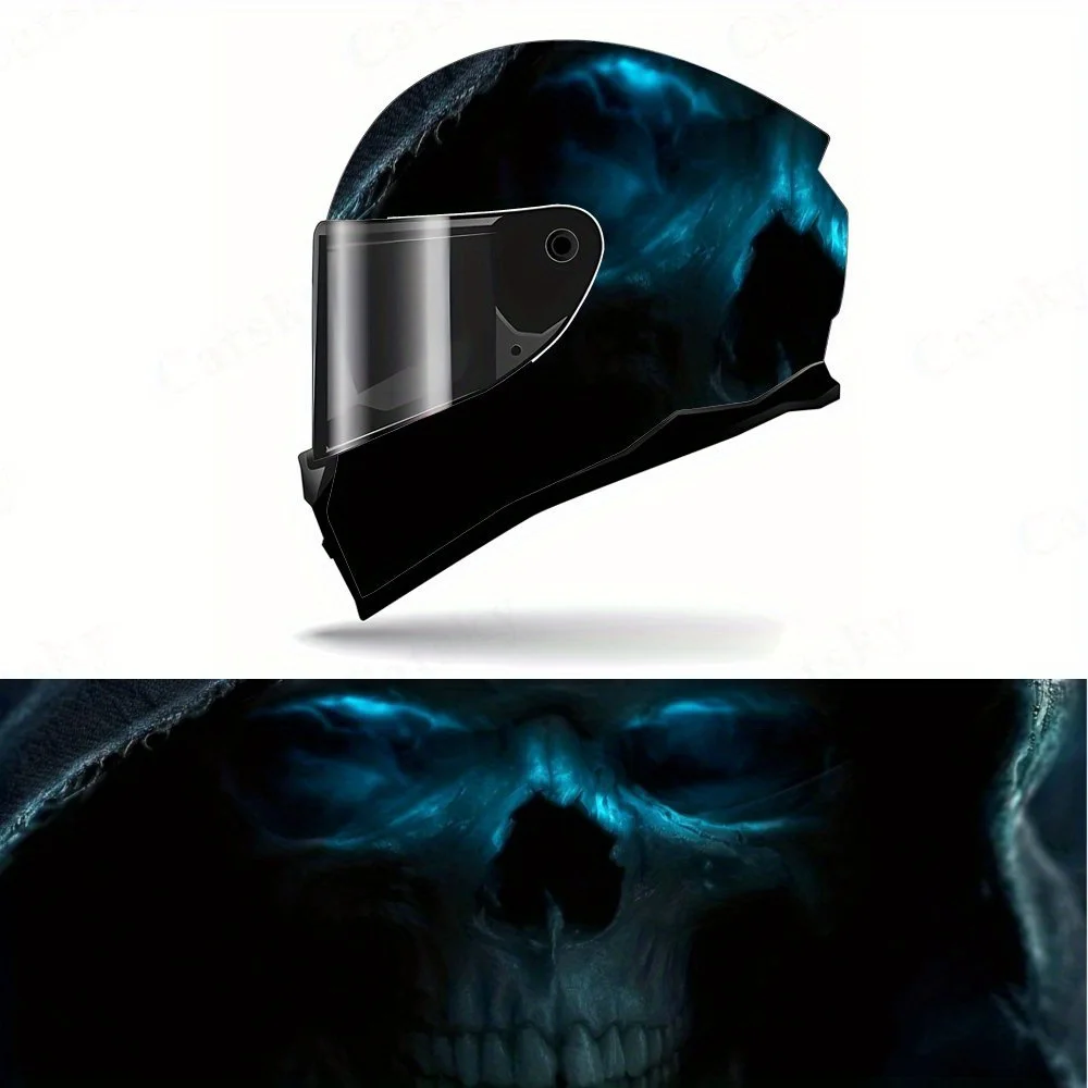 Наклейка на мотоциклетный шлем с синим призрачным черепом — водонепроницаемая наклейка из ПВХ, легкое нанесение, устойчивая к царапинам, подходит для полнолицевого шлема
Наклейка на мотоциклетный шлем с синим призрачным черепом — водонепроницаемая наклейка из ПВХ, легкое нанесение, устойчивая к царапинам, подходит для полнолицевого шлема