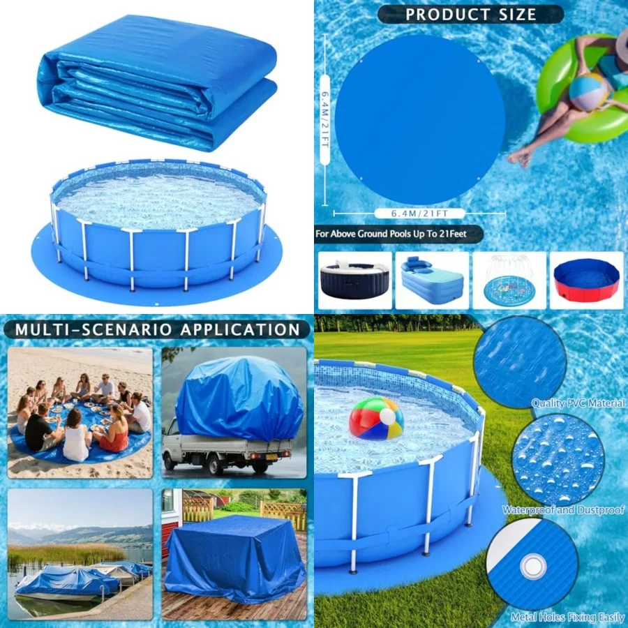 Feet Swimming Pool Ground Cloth Round Swimming Pool Tarpaulin Tarp for Above Ground Swimming Pools Heavy Duty Pool Ground Mat P
Feet Swimming Pool Ground Cloth Round Swimming Pool Tarpaulin Tarp for Above Ground Swimming Pools Heavy Duty Pool Ground Mat P