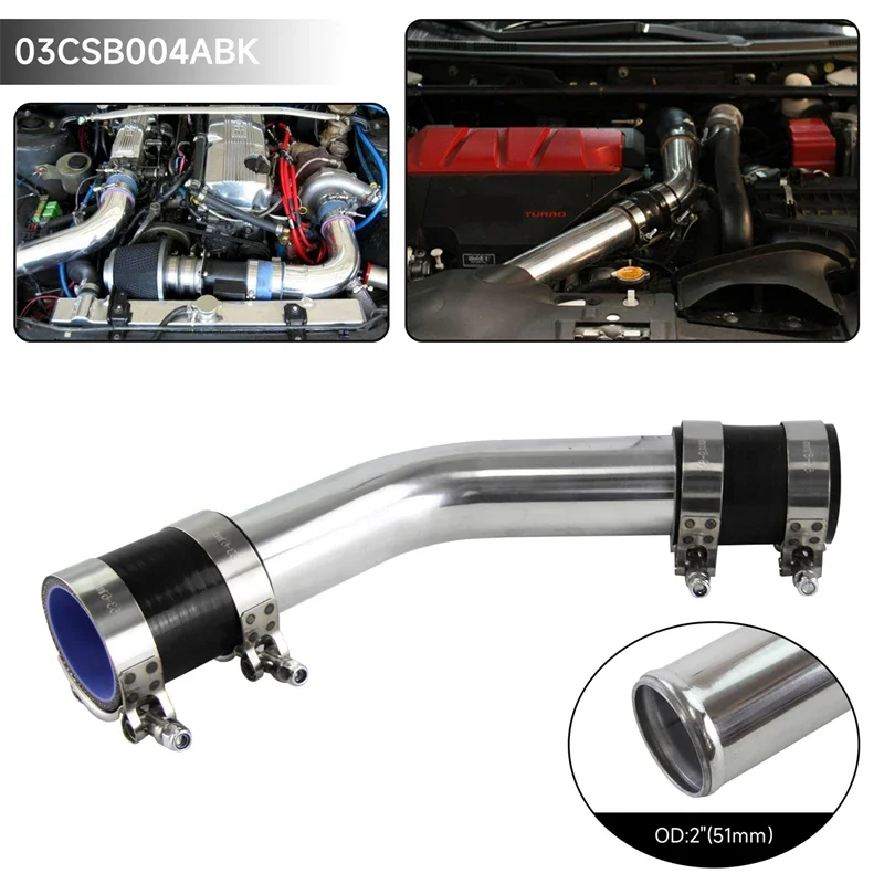 2" 45 Degree Aluminum Intercooler Piping pipe Tube hose 51mm + Silicone hose w/ T-clamps Universal Black/Blue/Red
2" 45 Degree Aluminum Intercooler Piping pipe Tube hose 51mm + Silicone hose w/ T-clamps Universal Black/Blue/Red