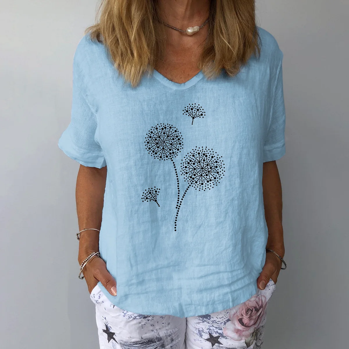 Women Solid Colour Cotton Linen Blouse Top 2024 Summer Casual Harajuku Fashion T-shirt Print Loose Blouse Women Tops Streetwear
Women Solid Colour Cotton Linen Blouse Top 2024 Summer Casual Harajuku Fashion T-shirt Print Loose Blouse Women Tops Streetwear