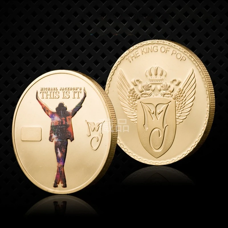 Hot Rock Singer Michael Jackson Series 40mm Gilded Commemorative Coin Creative Music Idol Collect Coins Commemorative Badge
Hot Rock Singer Michael Jackson Series 40mm Gilded Commemorative Coin Creative Music Idol Collect Coins Commemorative Badge