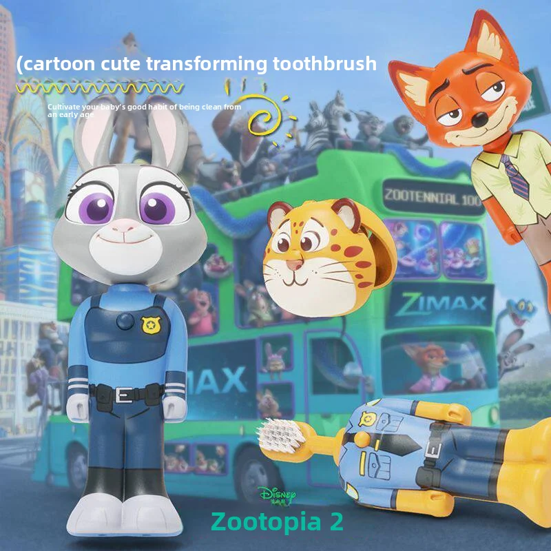 Zootopia 2 Cartoon Kids Toothbrush Transformable Retractable Soft Bristle Nick Judy Portable Toddler Oral Care Toothbrush
Zootopia 2 Cartoon Kids Toothbrush Transformable Retractable Soft Bristle Nick Judy Portable Toddler Oral Care Toothbrush