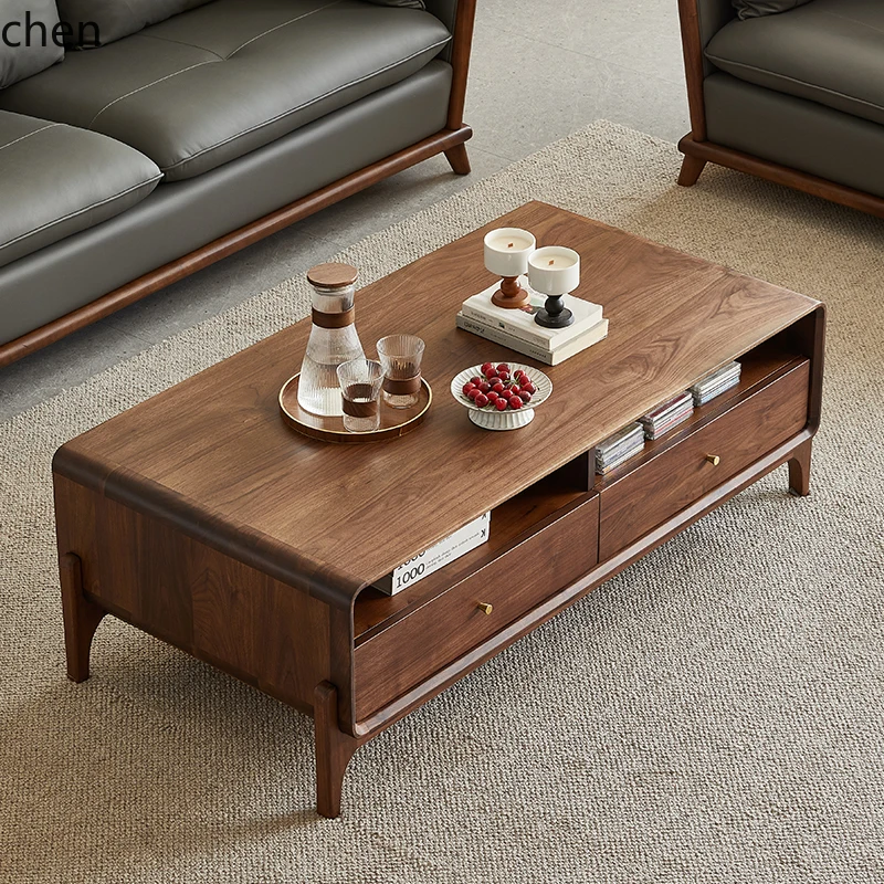 CP solid wood coffee table Nordic simple home coffee table living room with drawers
CP solid wood coffee table Nordic simple home coffee table living room with drawers