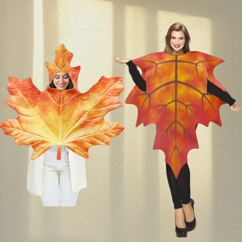 New Funny Maple Leaf Cosplay Costume Adult Jumpsuit for Women Halloween Carnival Purim Holiday Performance Roleplay Clothes
New Funny Maple Leaf Cosplay Costume Adult Jumpsuit for Women Halloween Carnival Purim Holiday Performance Roleplay Clothes