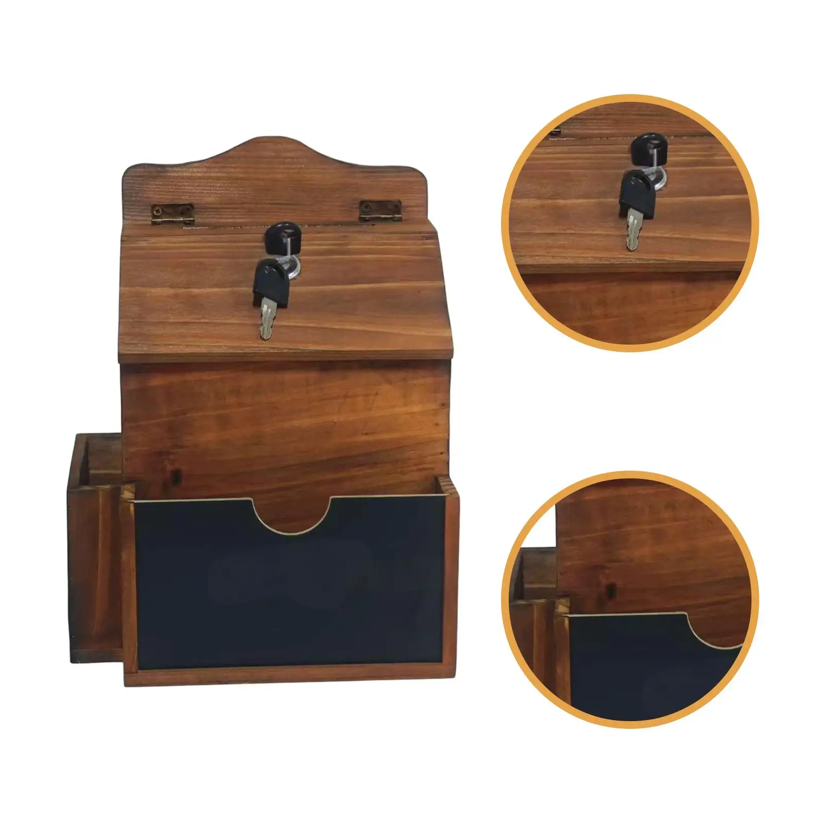 Wall Mount Mailbox Secured Postbox Sturdy Multipurpose Wooden Easy Installation Comment Box for Charity Collection Home Use
Wall Mount Mailbox Secured Postbox Sturdy Multipurpose Wooden Easy Installation Comment Box for Charity Collection Home Use