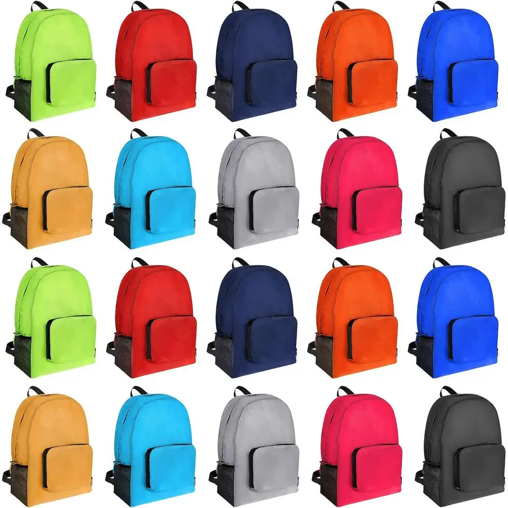 20 Pack Lightweight Collapsible Backpacks for Adults - Bulk Outdoor Travel Bags, Ideal for Donations and Supplies (Bright Color)
20 Pack Lightweight Collapsible Backpacks for Adults - Bulk Outdoor Travel Bags, Ideal for Donations and Supplies (Bright Color)