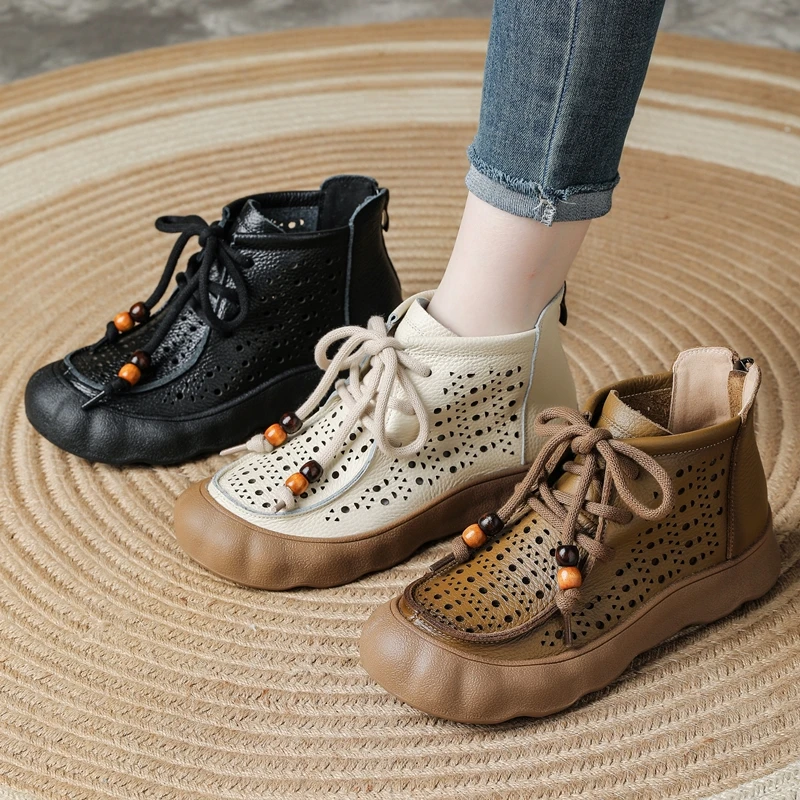 2026 New Women's Sandals Boot Anti-slip Retro Hollow-out Sandals Women Genuine Leather Summer Ankle Boots and Short Boots Women
2026 New Women's Sandals Boot Anti-slip Retro Hollow-out Sandals Women Genuine Leather Summer Ankle Boots and Short Boots Women