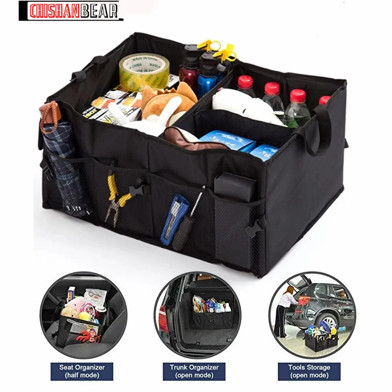 Car Trunk Storage Organizer Compartment Collapsible Portable Storage Cargo Box for SUV, Auto, Truck - Nonslip Waterproof Bottom
Car Trunk Storage Organizer Compartment Collapsible Portable Storage Cargo Box for SUV, Auto, Truck - Nonslip Waterproof Bottom