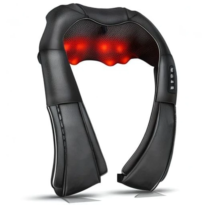 Электрический массажер Shiatsu с подогревом — 3D-подушка для разминания шеи, спины, плеч, облегчения боли в мышцах — для офиса, дома, автомобиля
Электрический массажер Shiatsu с подогревом — 3D-подушка для разминания шеи, спины, плеч, облегчения боли в мышцах — для офиса, дома, автомобиля