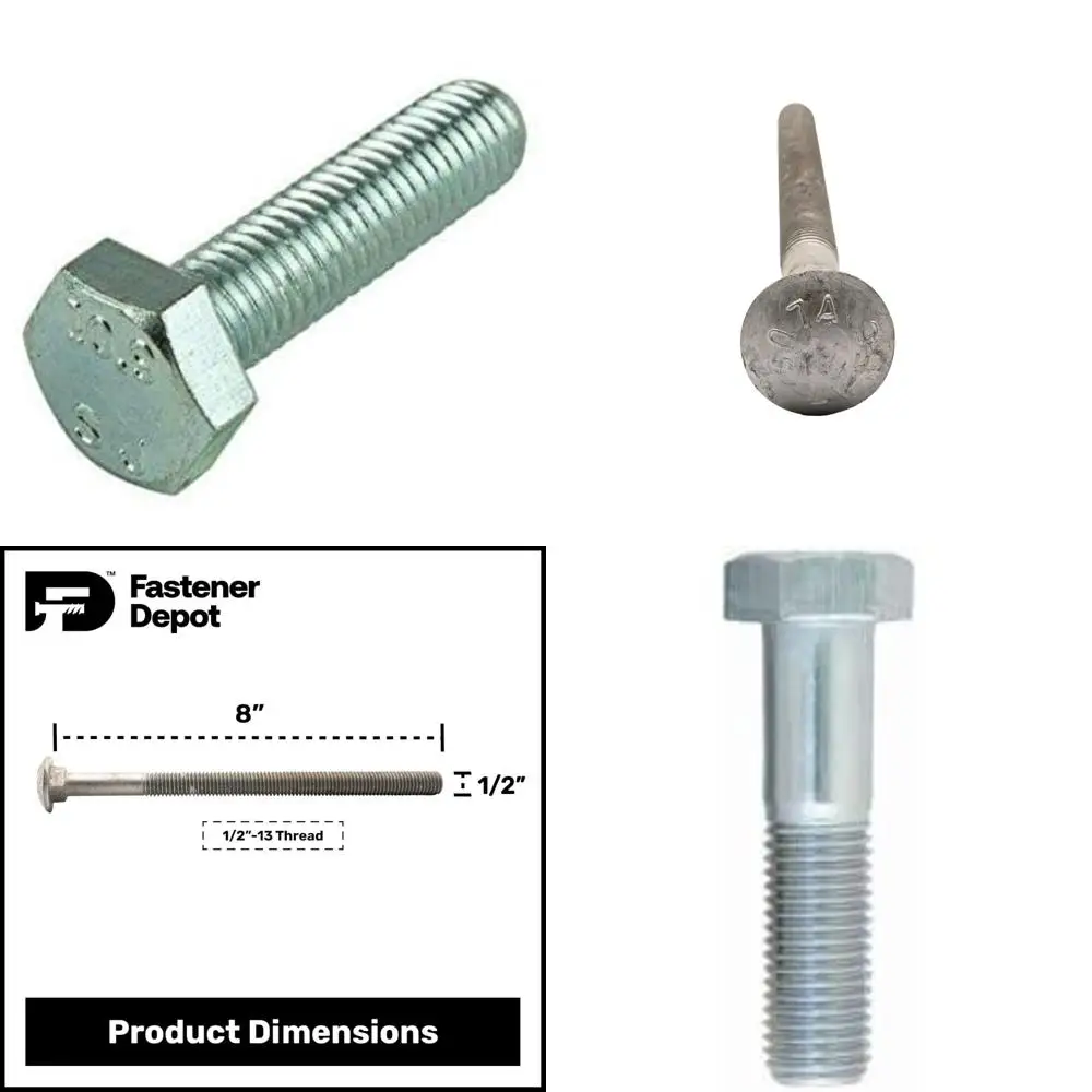 Оцинкованные винты с шестигранной головкой с крупной резьбой, M8-1,25 x 18 мм, 100 шт., полностью резьбовые, метрический класс DIN 933 8,8, высокопрочный Fa
Оцинкованные винты с шестигранной головкой с крупной резьбой, M8-1,25 x 18 мм, 100 шт., полностью резьбовые, метрический класс DIN 933 8,8, высокопрочный Fa
