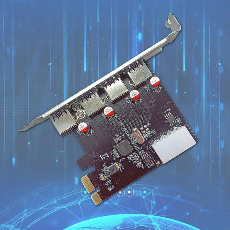 CORA 4 Port USB3.0 PCIE Expansion Card PCIE to USB3.0 Board 5Gbps Adapter Card
CORA 4 Port USB3.0 PCIE Expansion Card PCIE to USB3.0 Board 5Gbps Adapter Card