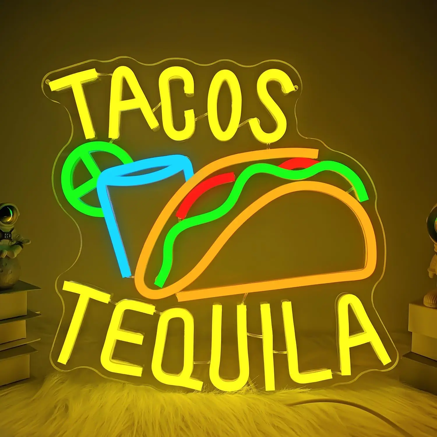 Tacos Tequila Неоновая вывеска USB с регулируемой яркостью Светодиодный неоновый свет для мексиканского ресторана Домашний ресторан Кухня Кофе-бар Деловой декор
Tacos Tequila Неоновая вывеска USB с регулируемой яркостью Светодиодный неоновый свет для мексиканского ресторана Домашний ресторан Кухня Кофе-бар Деловой декор