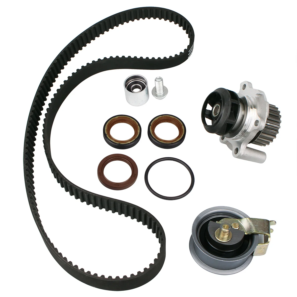 Engine Timing Belt Kit Water Pump Fit for 00-06 TT 01 A4 01-06 Beetle Golf GTI Jetta 1.8L L4 Turbo DOHC
Engine Timing Belt Kit Water Pump Fit for 00-06 TT 01 A4 01-06 Beetle Golf GTI Jetta 1.8L L4 Turbo DOHC