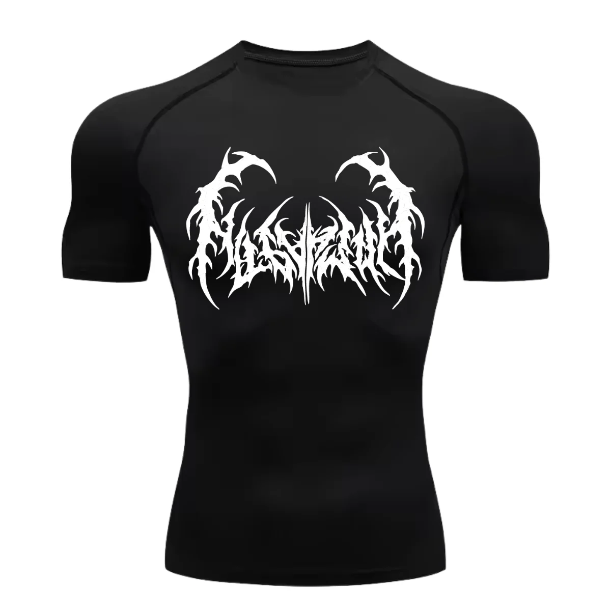 Camiseta Curta Compressão Proteção UV Cyber Tribal Dark Metal Rash Guard
Camiseta Curta Compressão Proteção UV Cyber Tribal Dark Metal Rash Guard