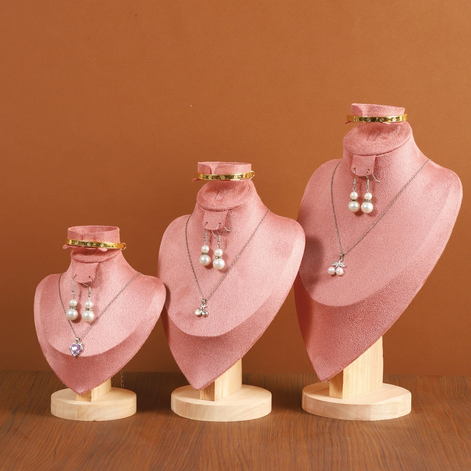 Necklace Display Bust Velvet Locket Display Bust Retail Fixture Pink Textile Covered for Showcase
Necklace Display Bust Velvet Locket Display Bust Retail Fixture Pink Textile Covered for Showcase