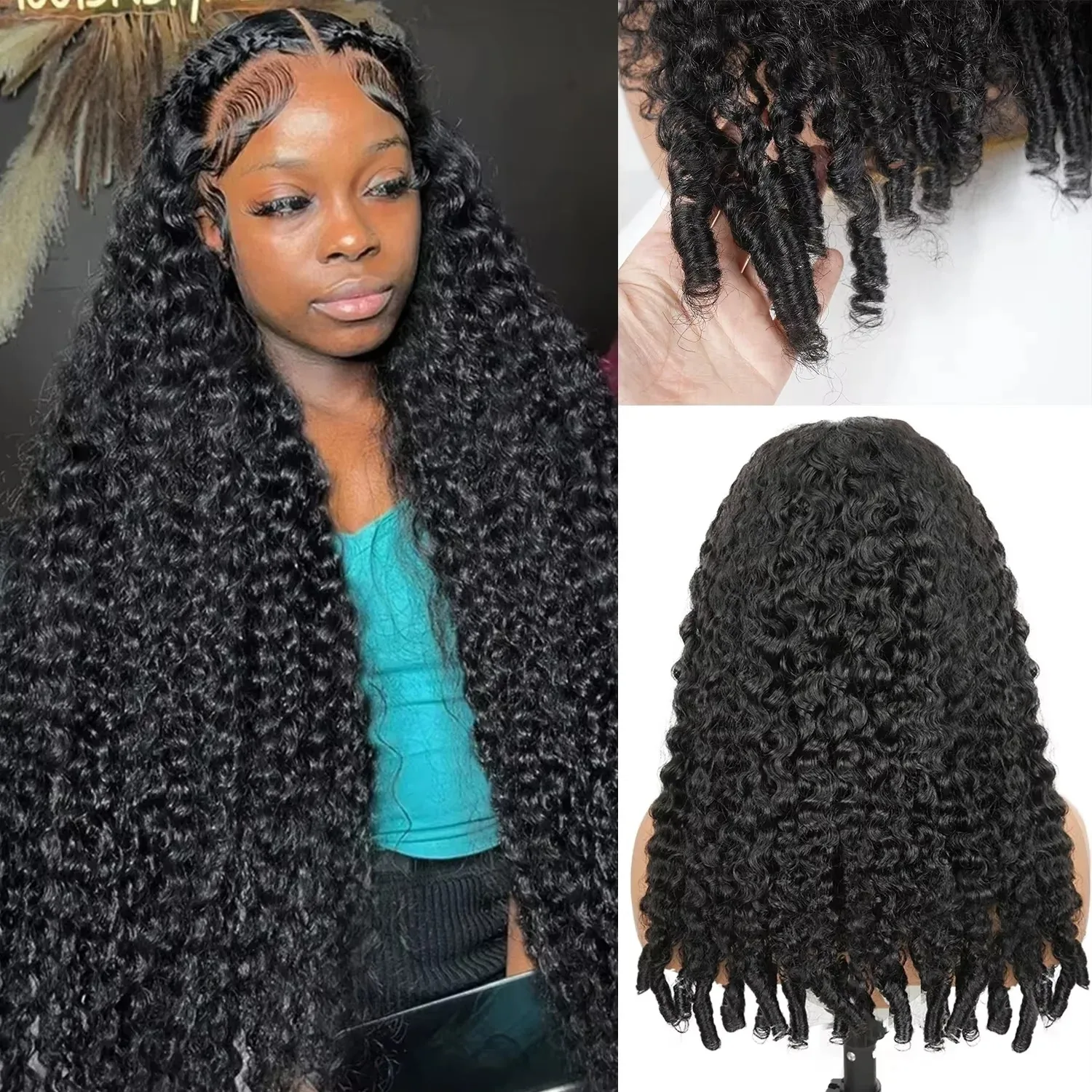 230% Density Burmese Curly Wigs 13x4 13x6 Lace Frontal Human Hair Wigs Deep Wave Natural Color Curly Human Hair With Spiral End
230% Density Burmese Curly Wigs 13x4 13x6 Lace Frontal Human Hair Wigs Deep Wave Natural Color Curly Human Hair With Spiral End