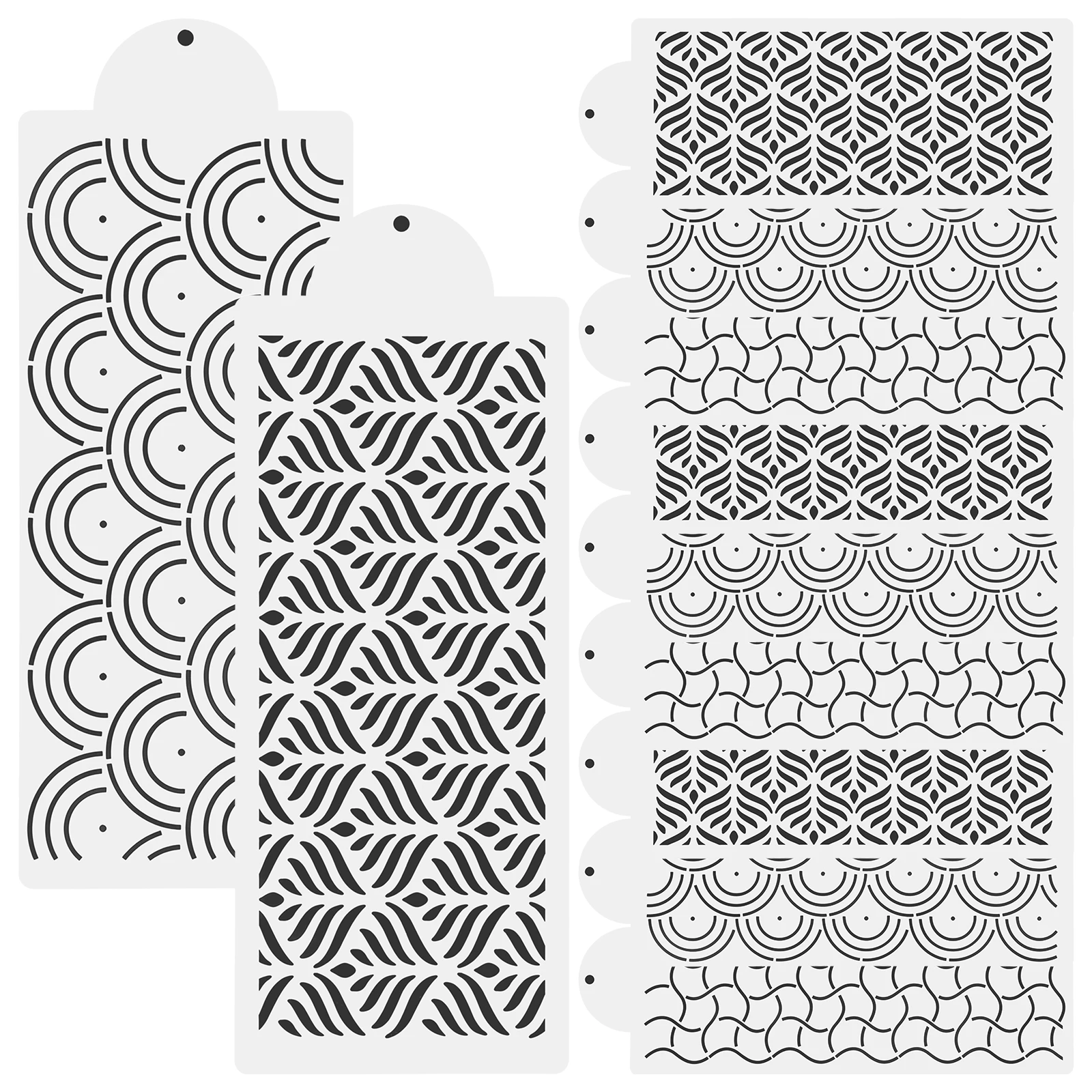 12pcs Cake Stencils Baking Templates Fondant Decorative Tool Wheat Ear Strip Molds Reusable Non Stick Easy Clean
12pcs Cake Stencils Baking Templates Fondant Decorative Tool Wheat Ear Strip Molds Reusable Non Stick Easy Clean